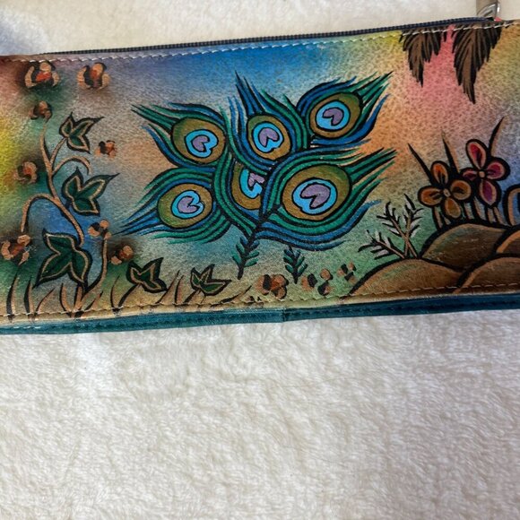 Biacci Hand Painted Leather Wallet - Picture 3 of 13